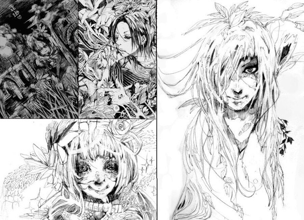 高校１年生のときの絵 ２００６年 淡い さんのイラスト ニコニコ静画 イラスト