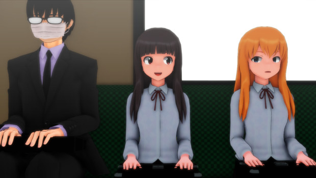 モブリーマンとモブ学生 Mmdオリキャラ Player さんのイラスト ニコニコ静画 イラスト