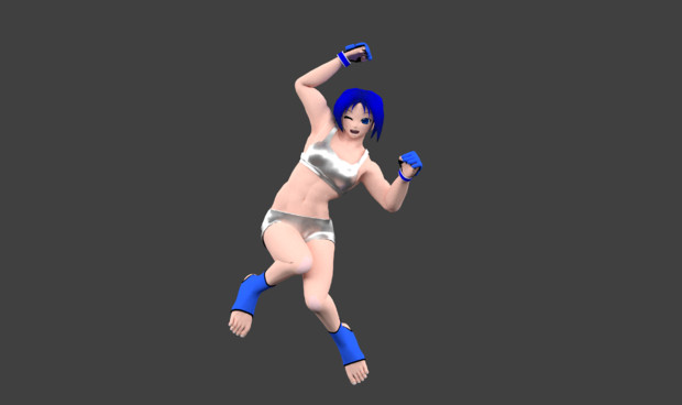 女子総合格闘家３dモデル ユメヒコ さんのイラスト ニコニコ静画 イラスト