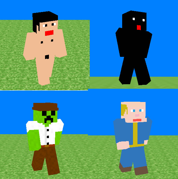 マイクラスキンサンプル Nicosub静画
