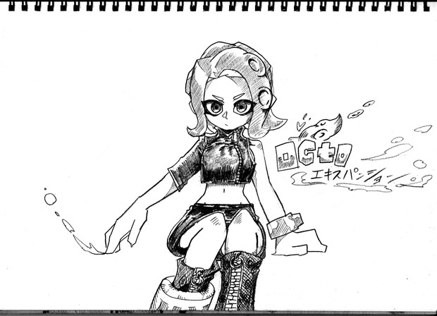 2b鉛筆でタコガール描いてみた その４ ラッカ さんのイラスト ニコニコ静画 イラスト