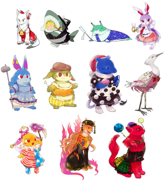 擬獣化紺珠伝 ちゃまるく さんのイラスト ニコニコ静画 イラスト
