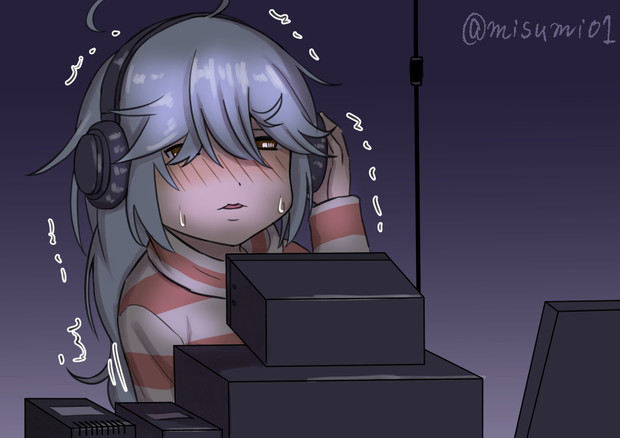 提督の声が聞きたいけど うまく話せないので盗聴することにした浜波 みすみ さんのイラスト ニコニコ静画 イラスト