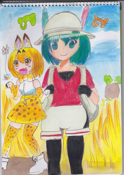 12色色鉛筆混色チャレンジ ニコニコ静画 イラスト