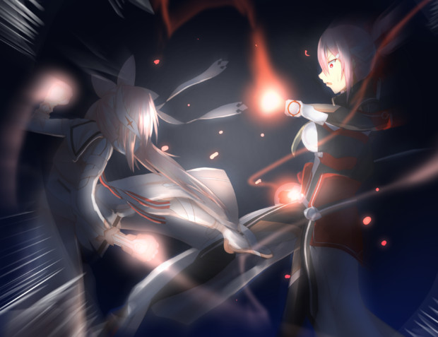 結城友奈vs赤嶺友奈 鷲尾クウ さんのイラスト ニコニコ静画 イラスト
