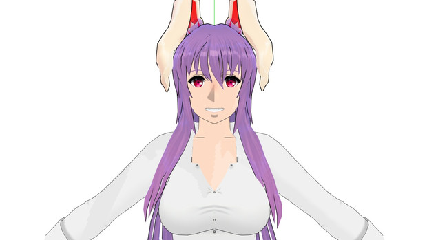 改変モデル 鈴仙さん0 93 モデル配布 Kuri さんのイラスト ニコニコ静画 イラスト