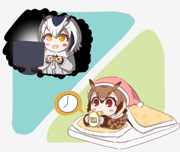 夜更かしハカセと早寝じょしゅ ずみくす さんのイラスト ニコニコ静画 イラスト