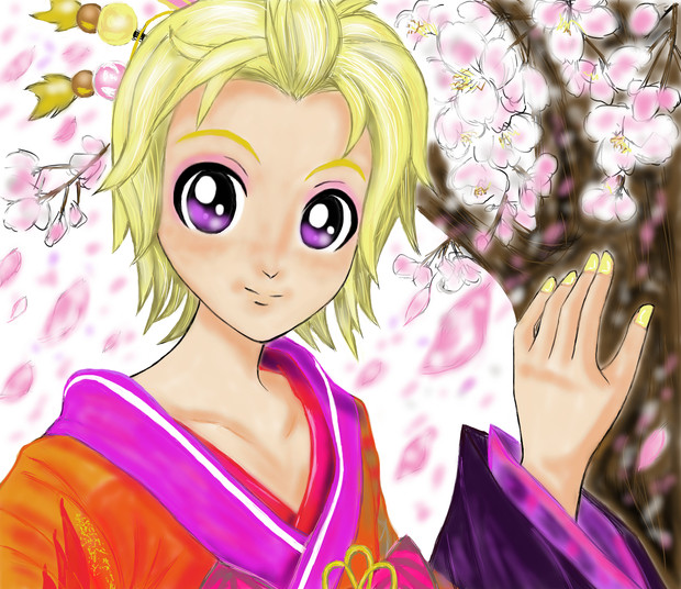 鏡音レン 鳳月 ほうげつ 桜 たいたん さんのイラスト ニコニコ静画 イラスト