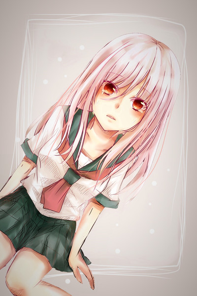セーラー服の女の子 Nicosub静画