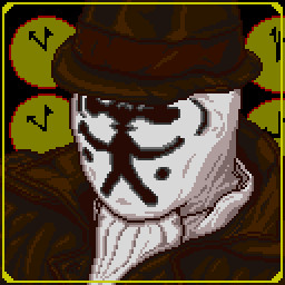 Behind You ロールシャッハ Rorschach 動くドット絵 ビッチュウ さんのイラスト ニコニコ静画 イラスト