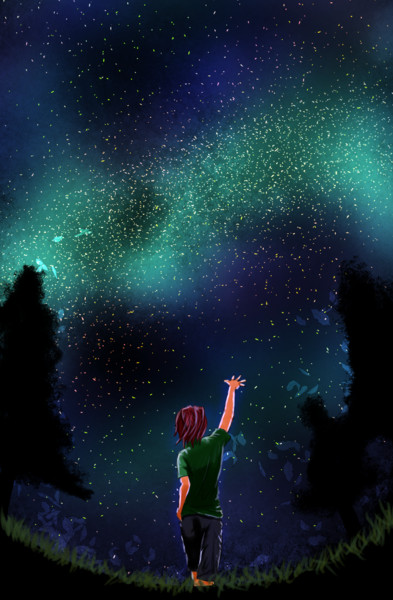 星を望む