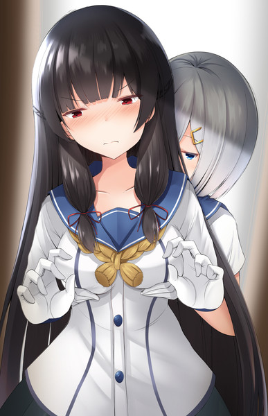 浜風 磯風のおっぱいも大きいですよ ドヤちぃ さんのイラスト ニコニコ静画 イラスト