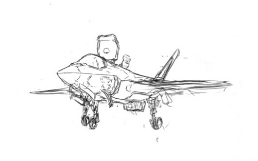 F 35b ラフ画 ジヨン さんのイラスト ニコニコ静画 イラスト