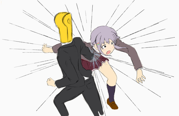 体重乗せた本気のボディーブローを幸子に放つp まな部 さんのイラスト ニコニコ静画 イラスト