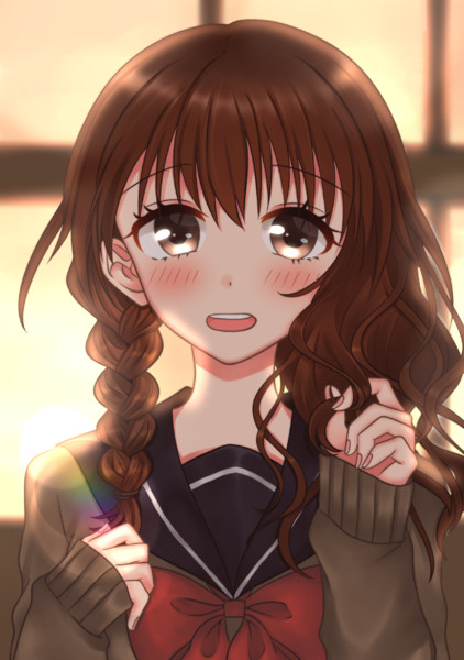 髪 おろしたほうが いいかな ひたね さんのイラスト ニコニコ静画 イラスト