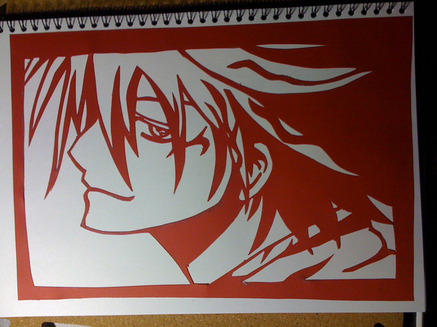 【ぬら孫】夜リクオを切り絵にしてみた