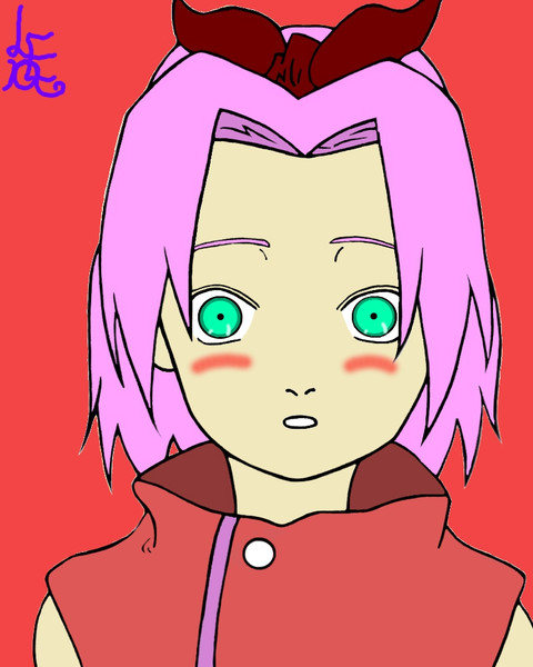 春野サクラ ニコニコ静画 イラスト