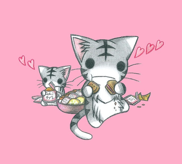 お茶菓子にゃんこ わにねこwithくまこ さんのイラスト ニコニコ静画 イラスト