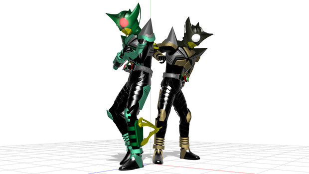 Mmd キック パンチホッパー モデル配布 ａｅｄ神拳伝承者 さんのイラスト ニコニコ静画 イラスト