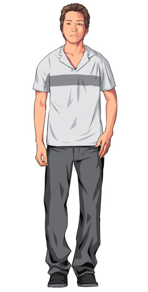 正面を向くマジメそうな男 緑のお茶 Grntea さんのイラスト ニコニコ静画 イラスト