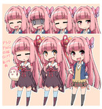 デフォルメ琴葉茜ちゃん素材