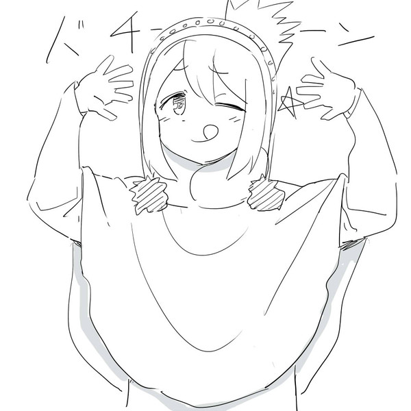 なでしこがウインクしてるだけの絵 ケム さんのイラスト ニコニコ静画 イラスト