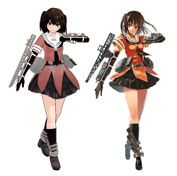 川内 Mmd艦これ改造モデル 比較 ヒノイチcham式 改変 木村天祐 さんのイラスト ニコニコ静画 イラスト