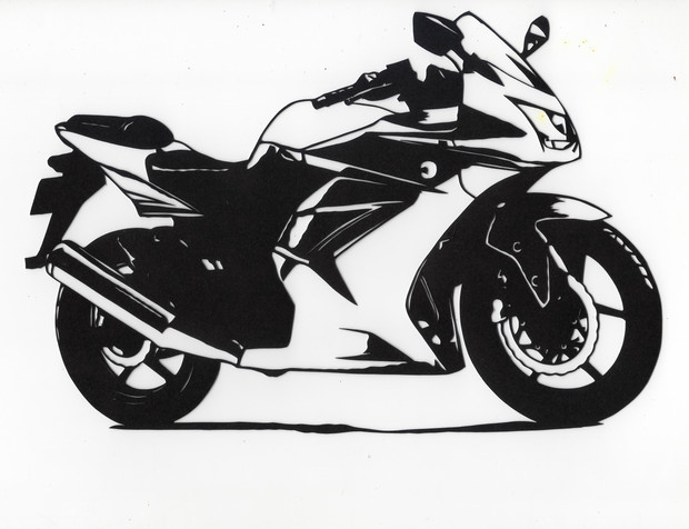 切り絵 Ninja250R