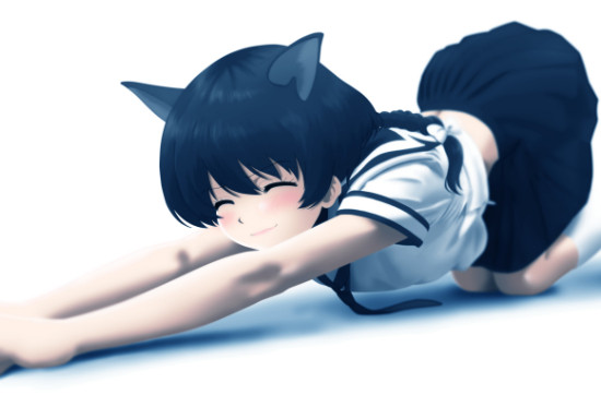 猫っぽく背伸び とらつぐみ さんのイラスト ニコニコ静画 イラスト