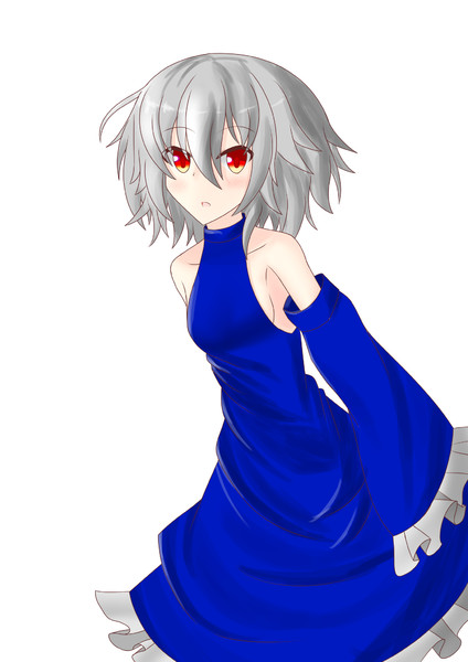 青いドレスに赤い瞳の少女 サタローズ がるむろーず さんのイラスト ニコニコ静画 イラスト