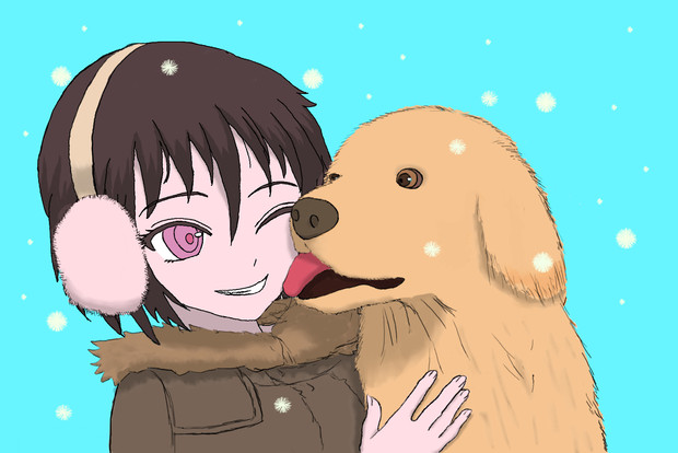 女の子と犬 Afuta810 さんのイラスト ニコニコ静画 イラスト