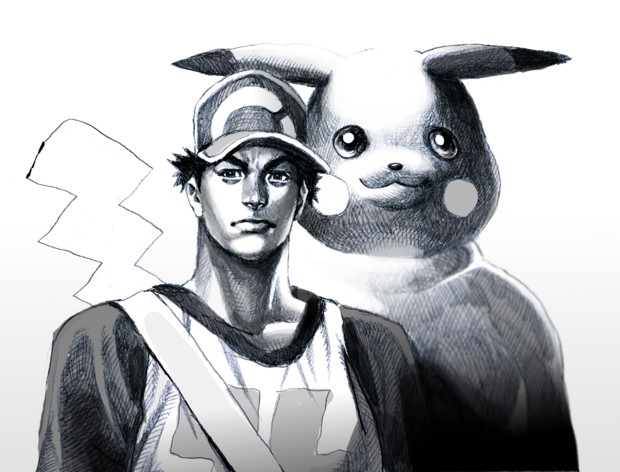 サトシとピカチュウ ノビタ さんのイラスト ニコニコ静画 イラスト