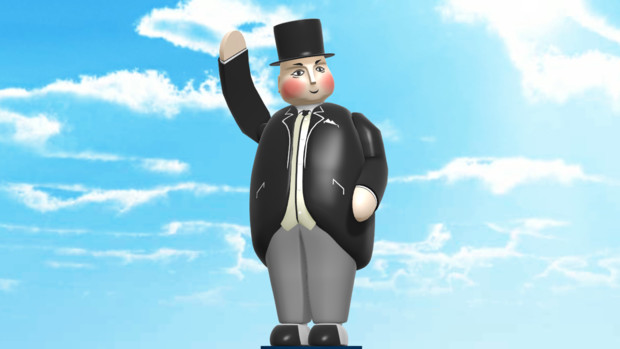 Mmdきかんしゃトーマス トップハム ハット卿ver2 配布あり Sodor P さんのイラスト ニコニコ静画 イラスト