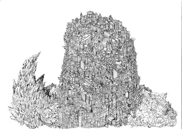 細密画 廃墟の塔 Gai さんのイラスト ニコニコ静画 イラスト