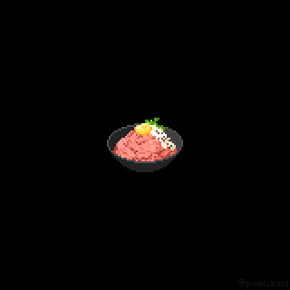 ドット絵 ローストビーフ丼 Zima さんのイラスト ニコニコ静画 イラスト