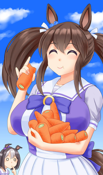 娘 ニコニコ ウマ