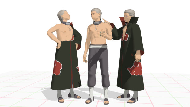 Mmd Omf8 飛段 Mmdナルト モデル配布 セト さんのイラスト ニコニコ静画 イラスト
