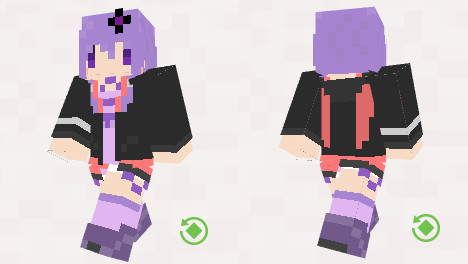 Minecraft ノーマル結月ゆかりスキン 改 澤口シグレ さんのイラスト ニコニコ静画 イラスト