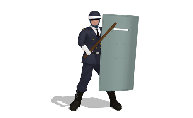 Mmd Omf8 埼玉県警機動隊員 モデル配布 鯖缶 さんのイラスト ニコニコ静画 イラスト