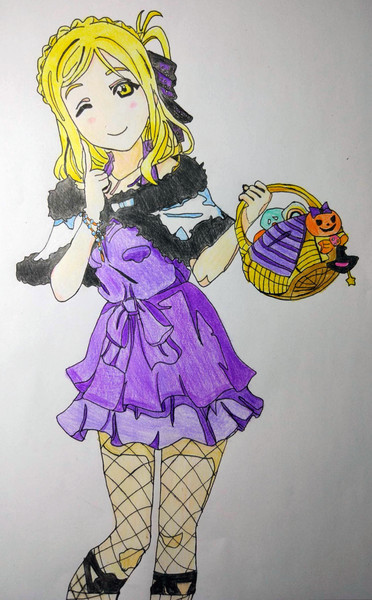 ハロウィンの小原鞠莉 霞幻 さんのイラスト ニコニコ静画 イラスト