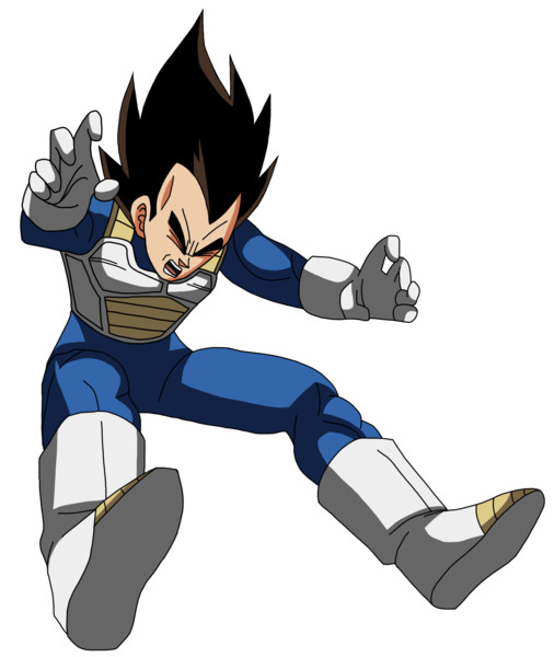 吹っ飛ぶベジータの立ち絵 その1 Vegeta さんのイラスト ニコニコ静画 イラスト