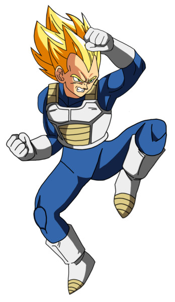 ガードする超サイヤ人2ベジータの立ち絵 Vegeta さんのイラスト ニコニコ静画 イラスト