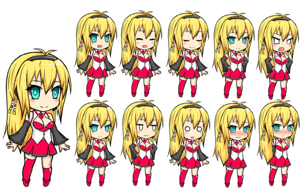 デフォルメ弦巻マキの立ち絵 蒼鮭 さんのイラスト ニコニコ静画 イラスト