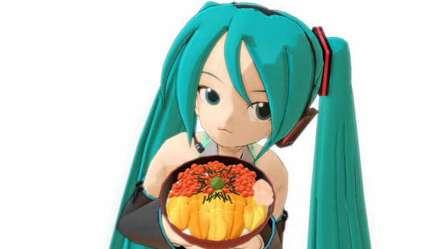 【MMD-OMF8】うにいくら丼【モデル配布】