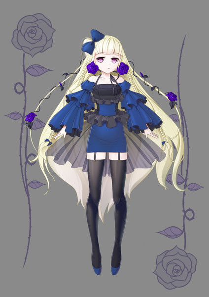 ゴシックガール青 にーおっと Nii Otto さんのイラスト ニコニコ静画 イラスト
