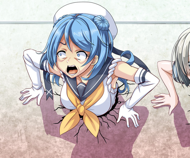 壁にはまって動けんのじゃけぇぇぇ Tk8 さんのイラスト ニコニコ静画 イラスト