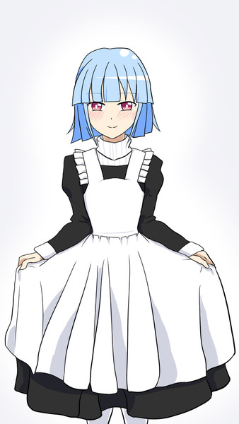 タートルネックのメイド服葵ちゃん