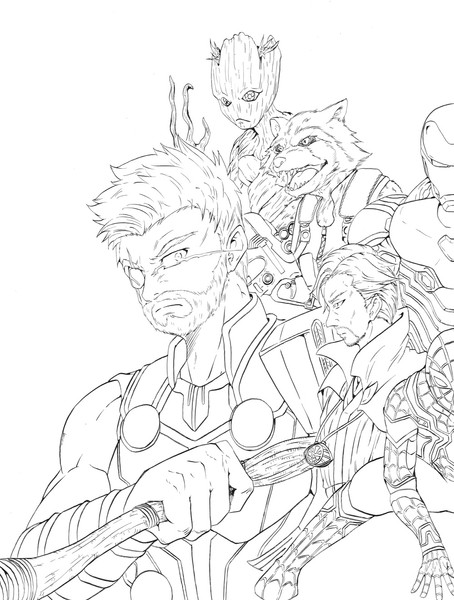 アベンジャーズ インフィニティ ウォー 左 Dbz さんのイラスト ニコニコ静画 イラスト