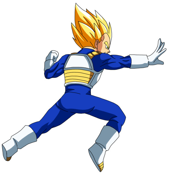 気弾を撃つ超サイヤ人2ベジータの立ち絵 モーション1 Vegeta さんのイラスト ニコニコ静画 イラスト