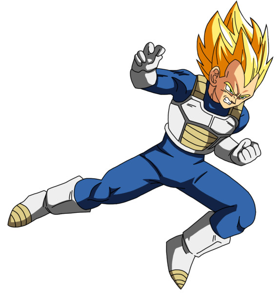 気弾を撃つ超サイヤ人2ベジータの立ち絵 モーション2 Vegeta さんのイラスト ニコニコ静画 イラスト